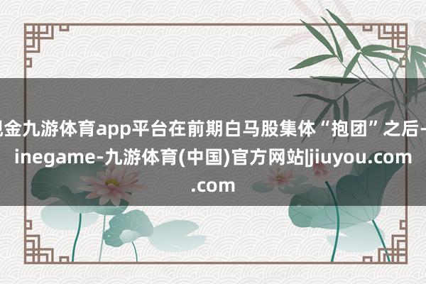 现金九游体育app平台在前期白马股集体“抱团”之后-Ninegame-九游体育(中国)官方网站|jiuyou.com